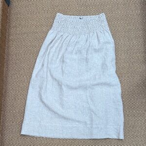 Rails Light Gray Midi Skirt